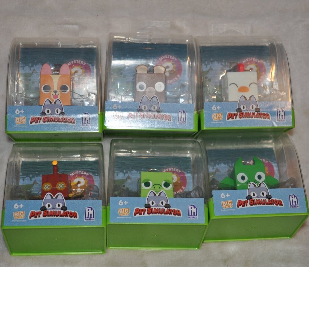 Mini Figure The Pet Simulator X Series 2. Collection Lot off six toy